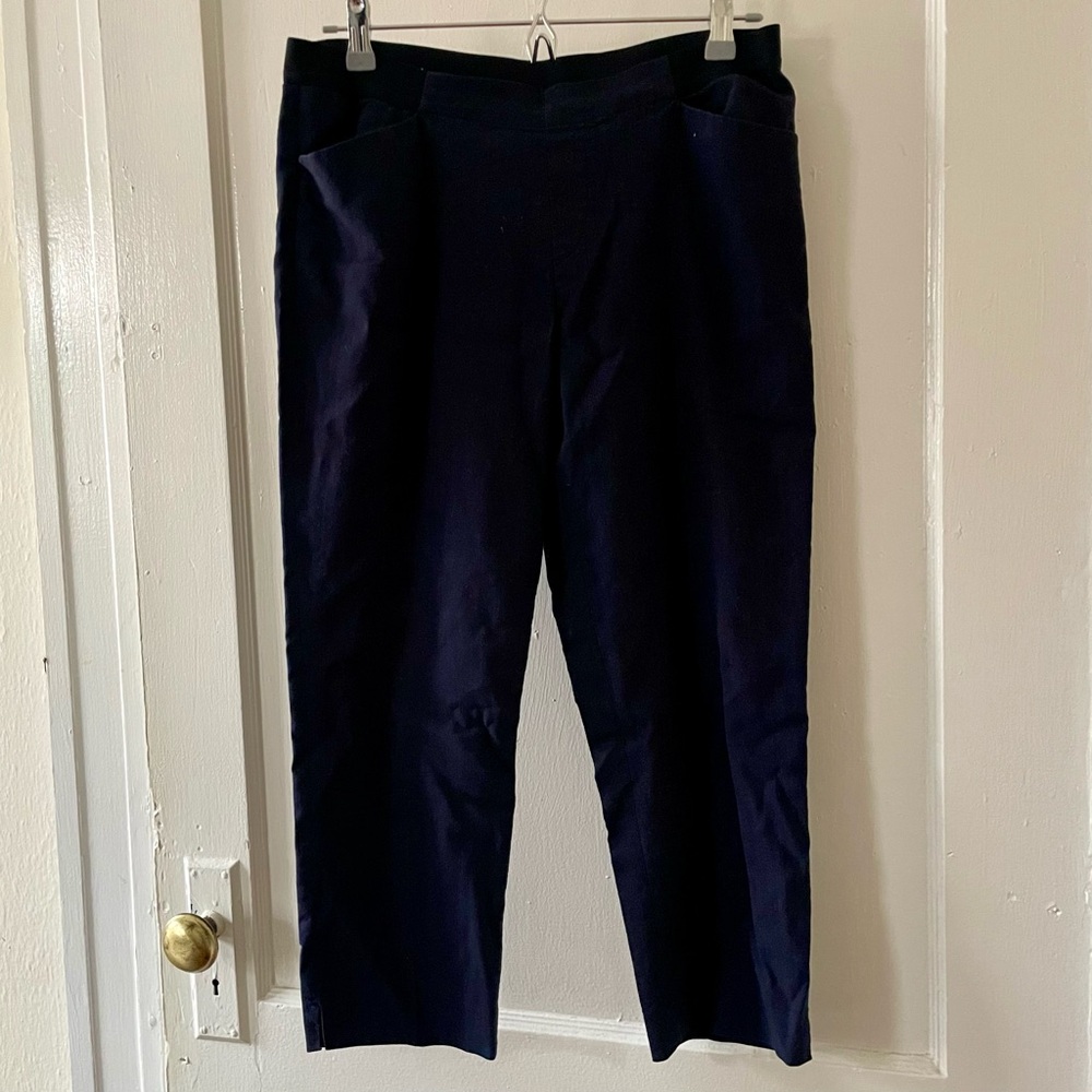 Uniqlo linen blend pants (Navy, deep blue)